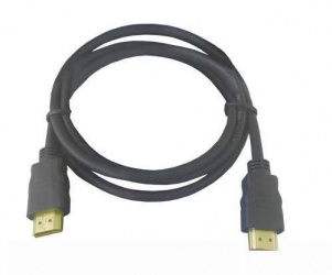 Kabel HDMI - HDMI 3m zlaté konektory černý