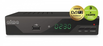ALMA 2861, DVB-T2 HD (HEVC), FTA, ověřeno CRA
