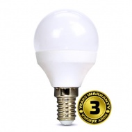 Žárovka LED E14  8W miniGLOBE bílá neutrální SOLIGHT WZ430-1