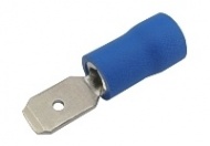 Konektor faston 4.8mm, vodič 1.5-2.5mm  modrý