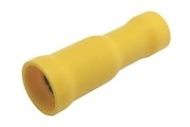 Zdířka kruhová 5mm, vodič 4.0-6.0mm  žlutá